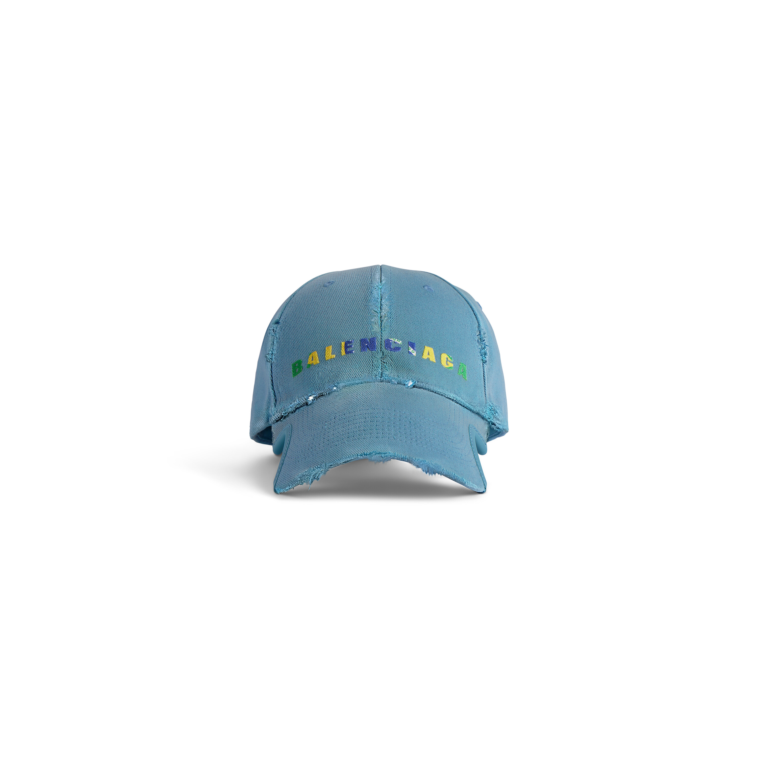 Balenciaga Rainbow Cap Balenciaga Cotton Drill Hat up Rainbow Cap / Hat in Black  main image 4