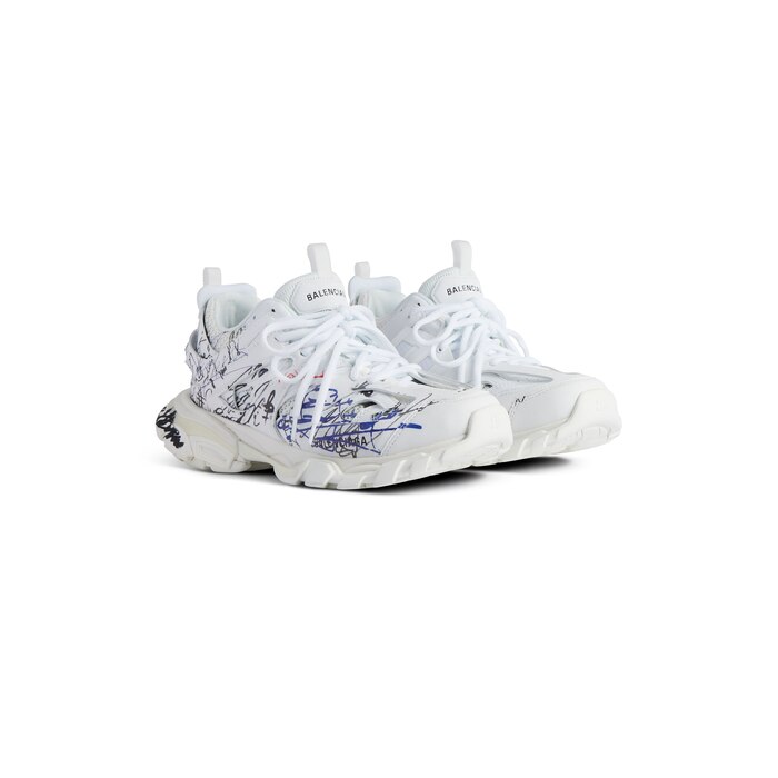 Balenciaga track sneakers white online