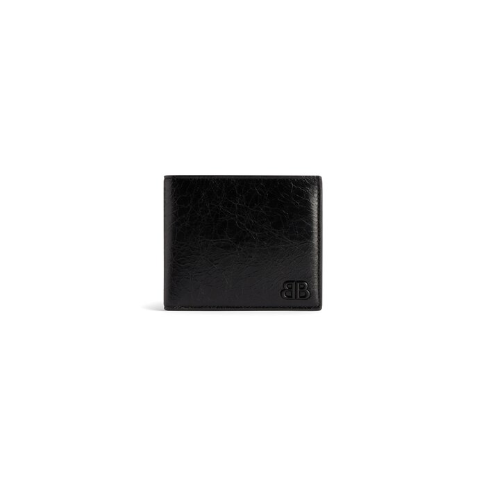 monaco square folded coin wallet 