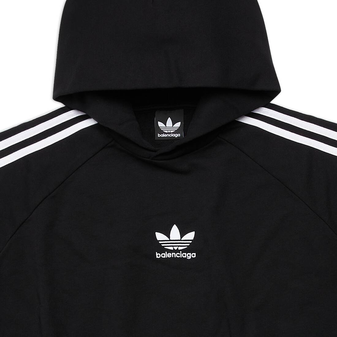 Black X adidas trefoillogo cotton hoodie  Balenciaga  MATCHESFASHION UK