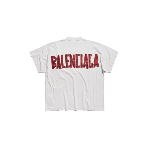 camiseta security tape logo oversized