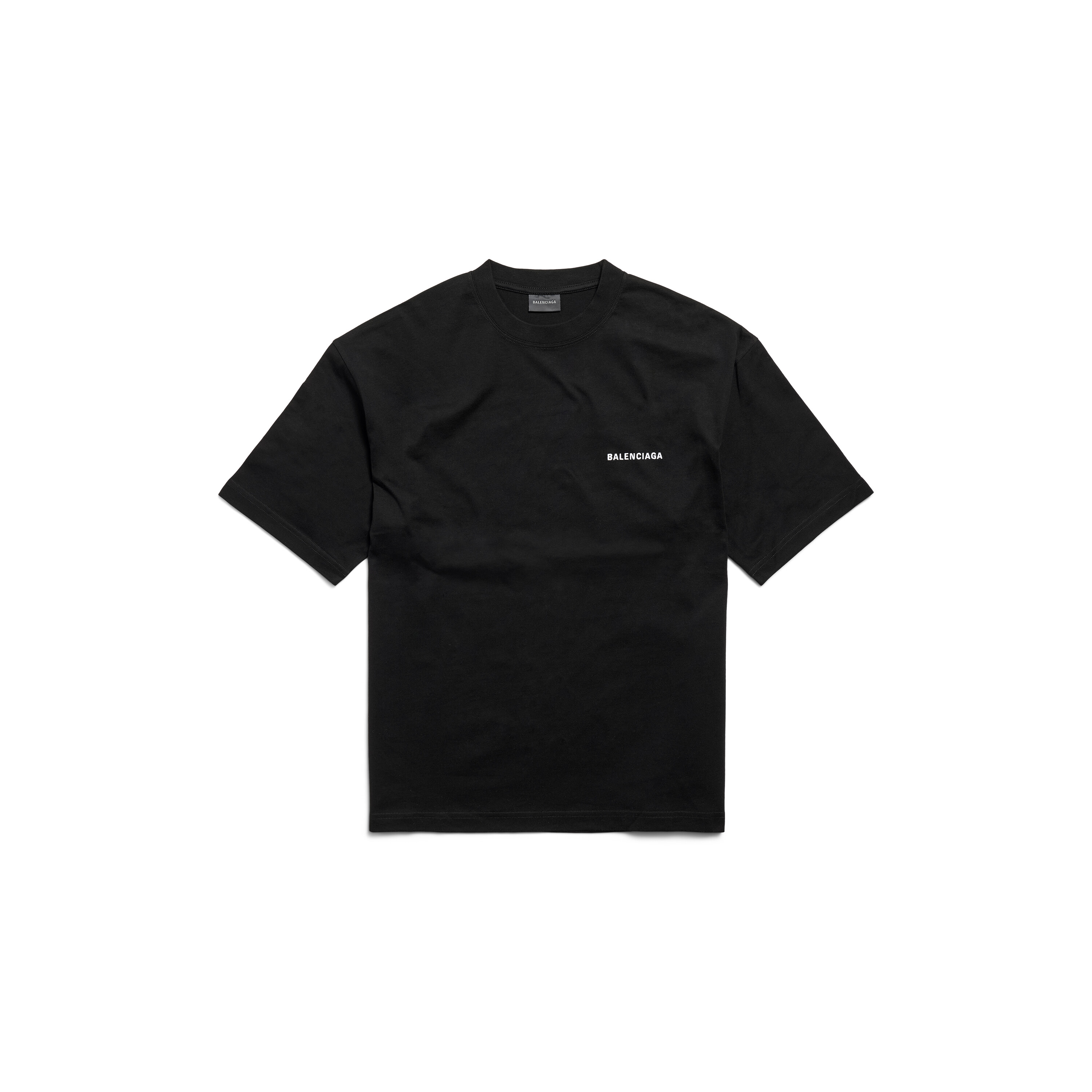 Balenciaga Tシャツ New Tape Type Tシャツ ミディアムフィット で ブラック | Balenciaga