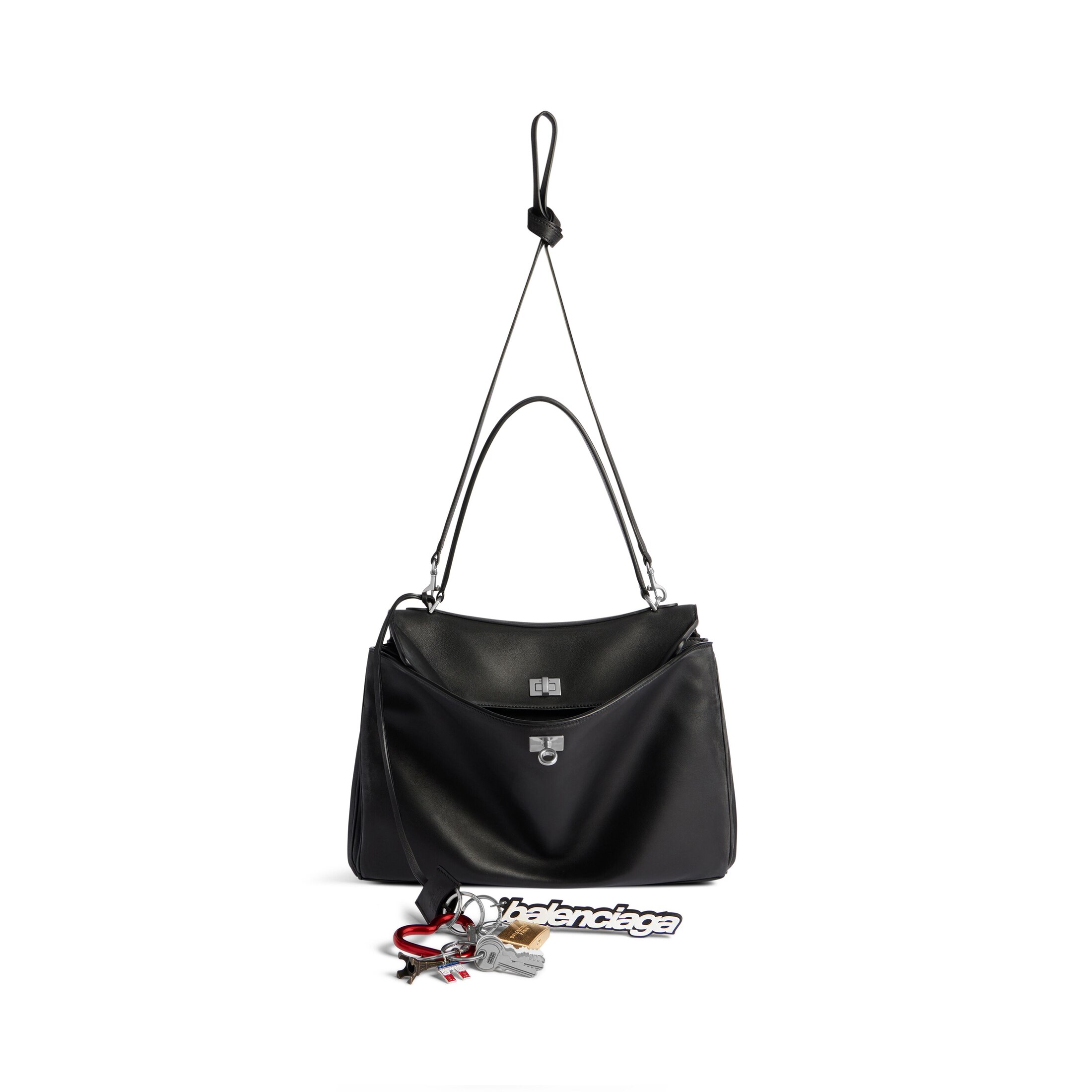 Women's Rodeo Medium Handbag Used Effect With One Charm in Black ...