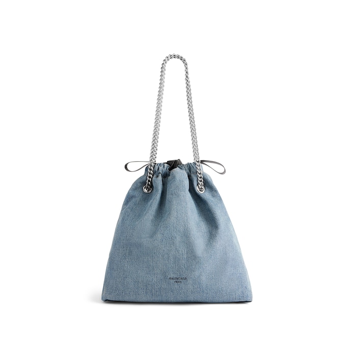 crush medium tote bag denim