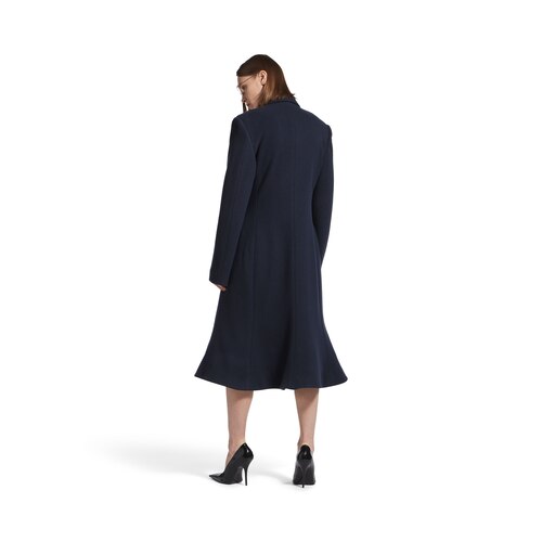 godet midi coat
