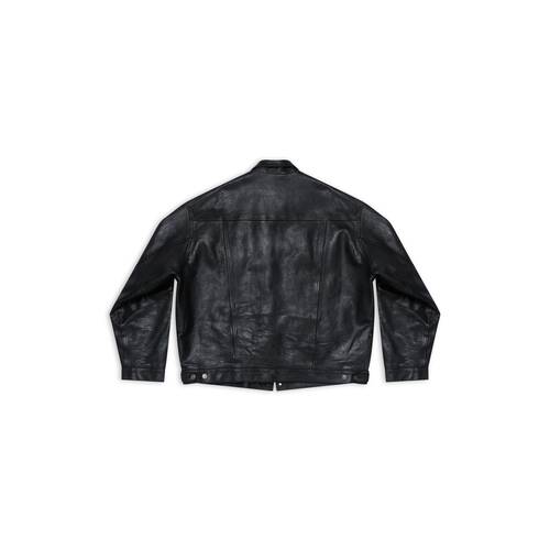 Men's Denim Style Jacket in Black | Balenciaga US