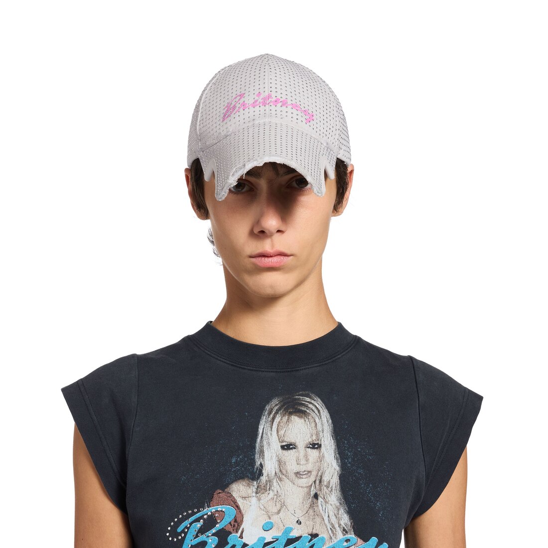 Balenciaga Music | Britney Spears Series Cap in Dirty White