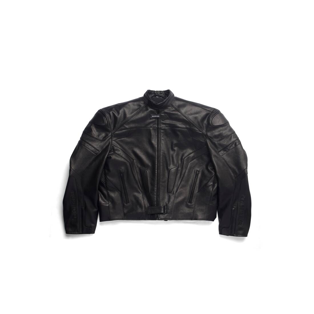 Balenciaga Black BB Monogram Leather Jacket Balenciaga
