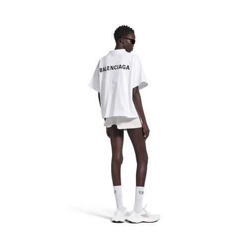 balenciaga back cropped t-shirt