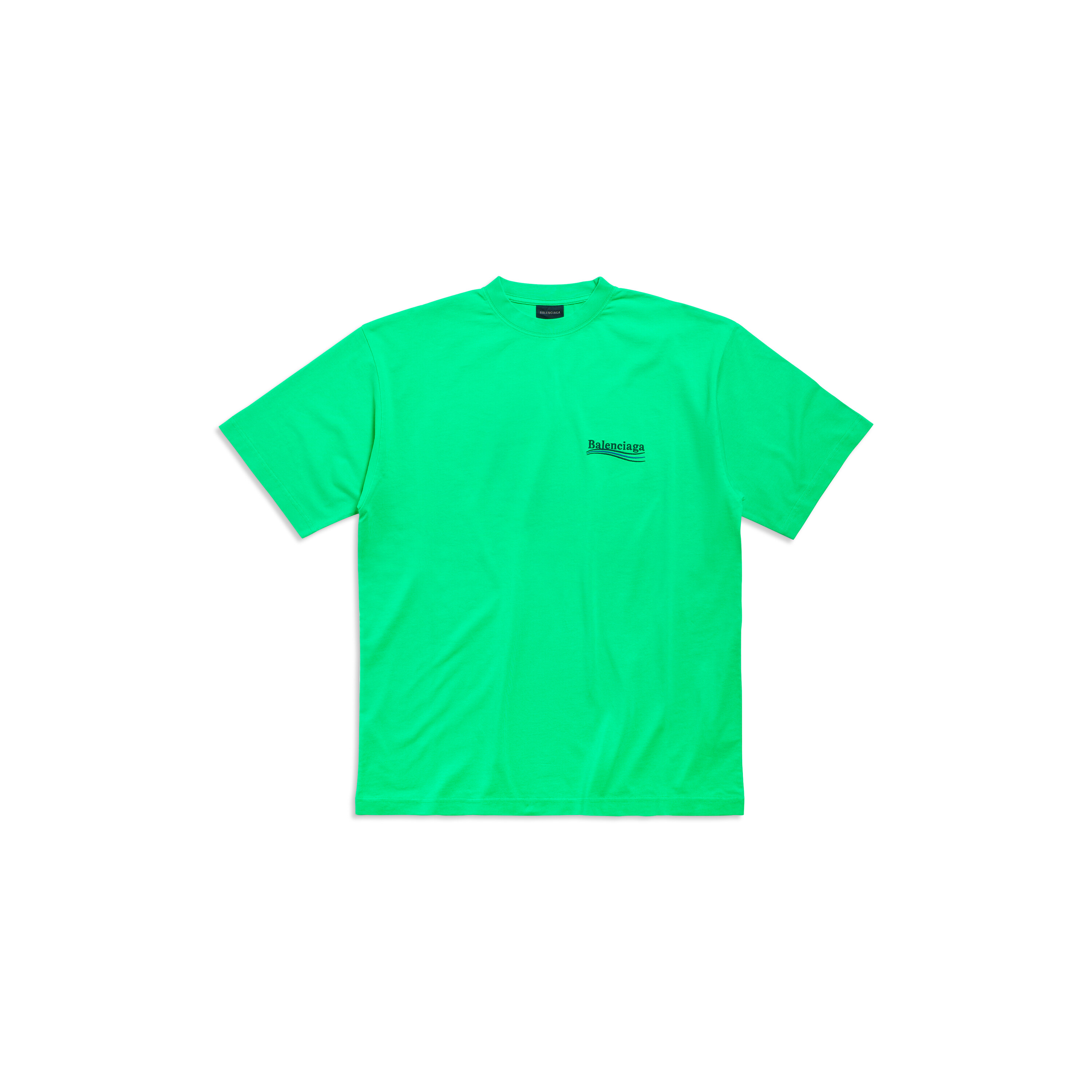 BALENCIAGA  Logo Tshirt Medium Fit Green  Anrosa Store