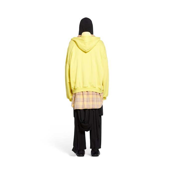 Unity Sports Icon Layered Hoodie Oversized in Yellow/black | Balenciaga US