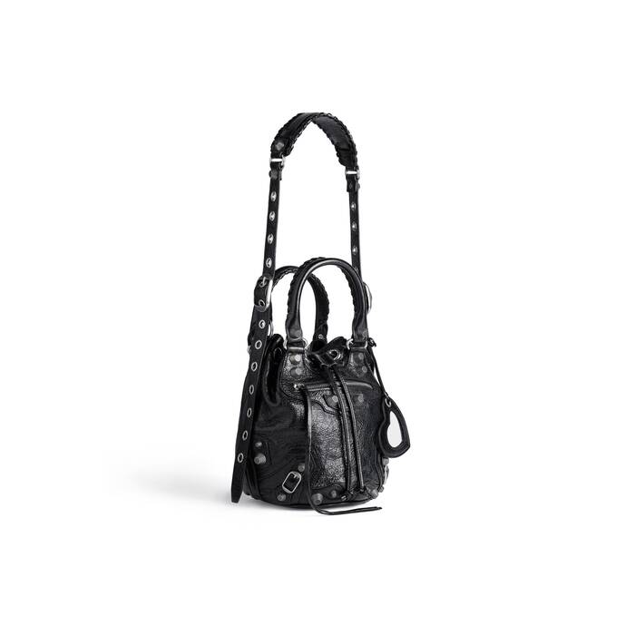 Women's Le Cagole Small Bucket Bag in Black | Balenciaga US