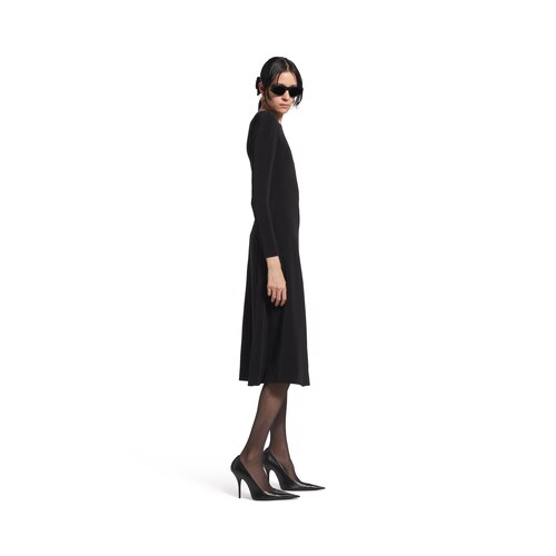 a-line crewneck dress