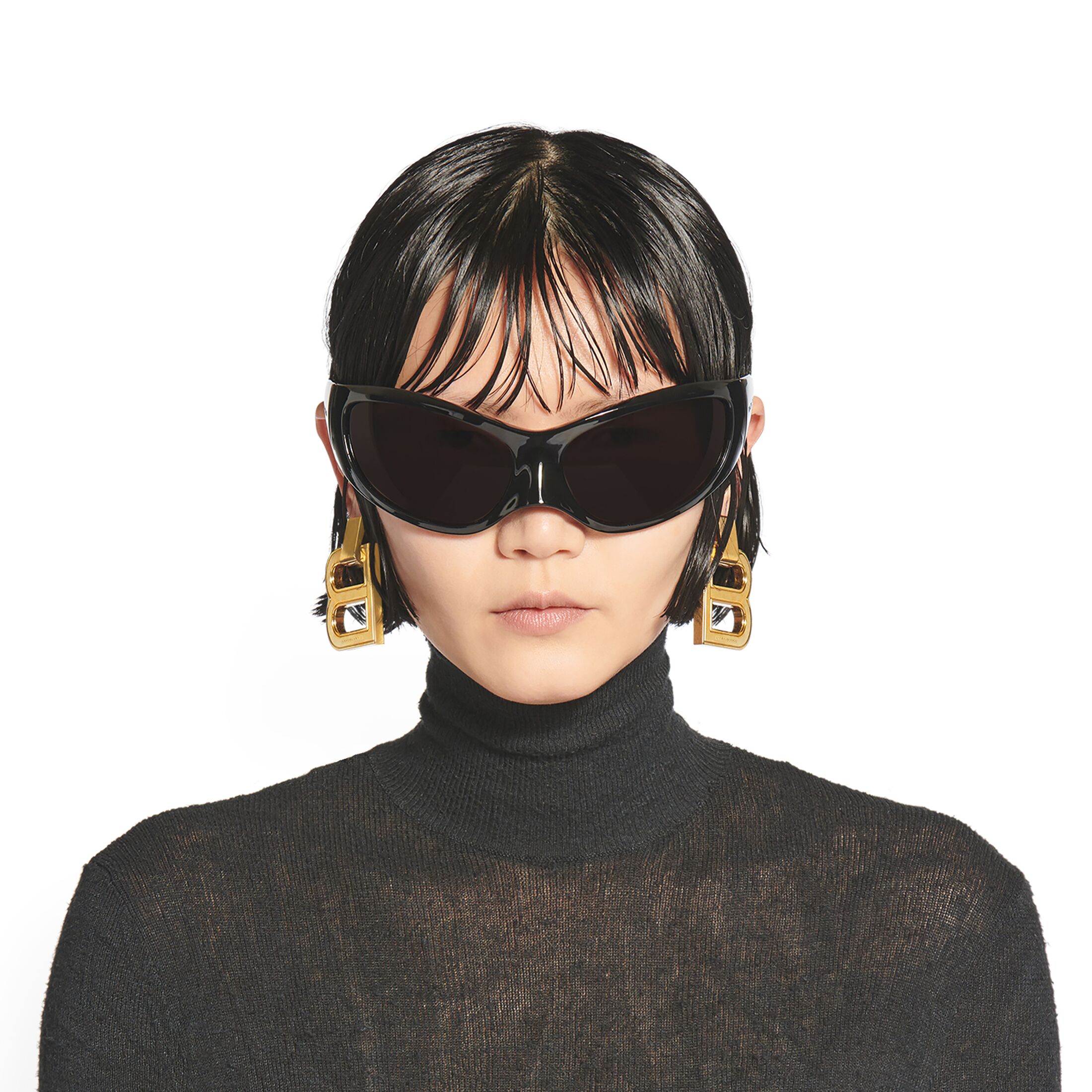Skin Xxl Cat Sunglasses In Black Balenciaga Us