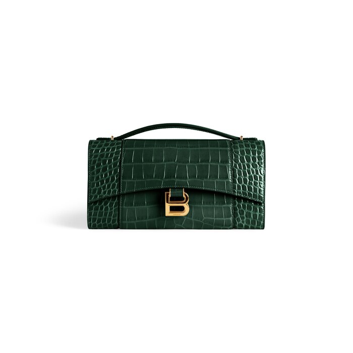 hourglass pochette with chain