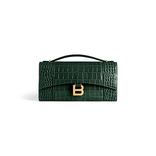 hourglass pochette with chain