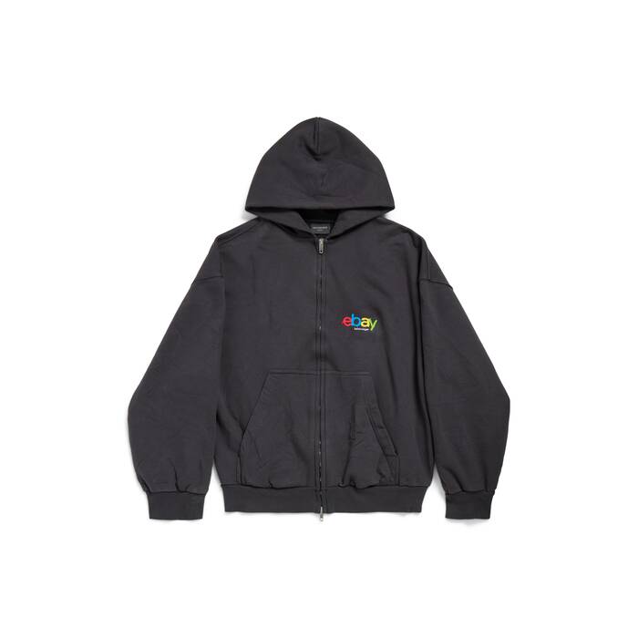 hoodie zippé ebay fit regular