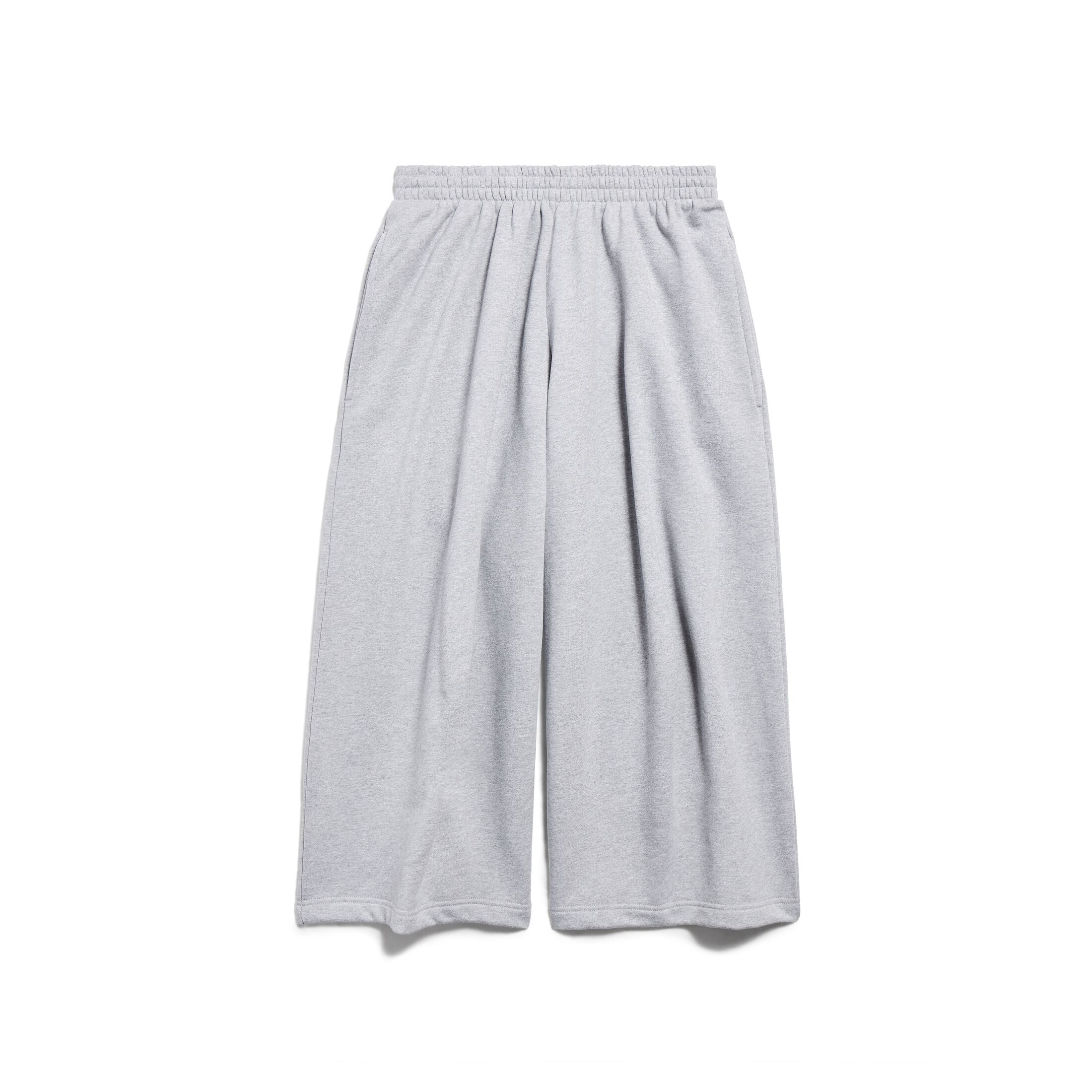 Balenciaga Short Baggy Sweatpants - Grey & Silver - Unisex - M - Cotton