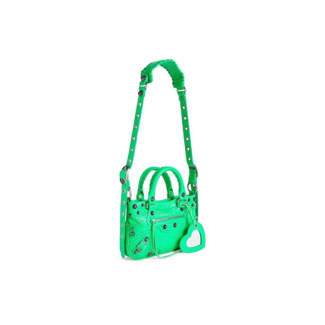 Balenciaga Neo Cagole City Small Shoulder Bag in Green