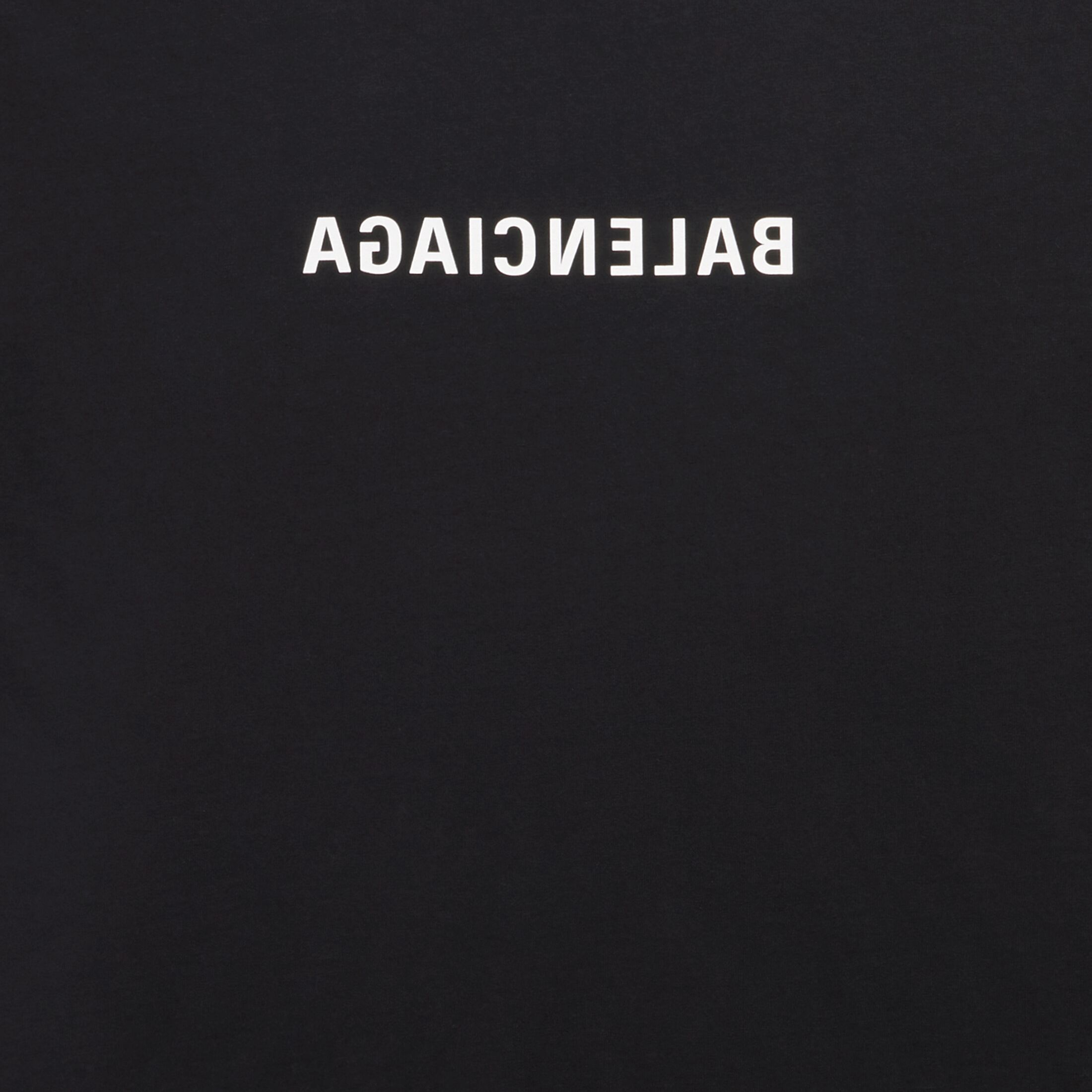 Mirror Balenciaga T-shirt Medium Fit in Black | Balenciaga US