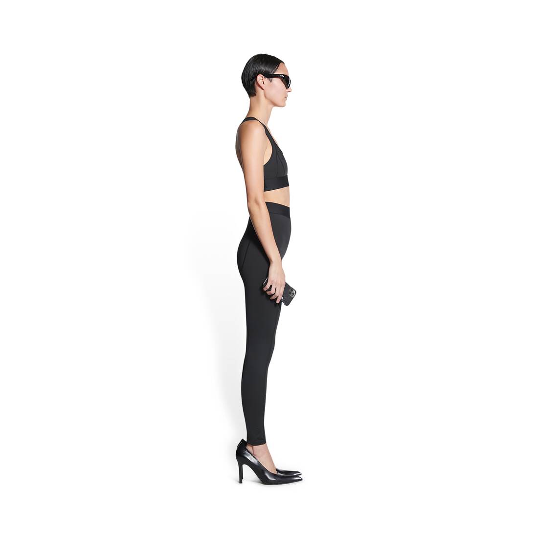 BALENCIAGA NAVY LOGO LEGGING PANTS - SIZE 40 – Rewind Couture
