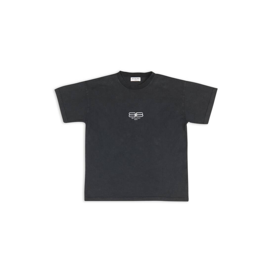 Women's Bb Paris Icon T-shirt Medium Fit in Black | Balenciaga US