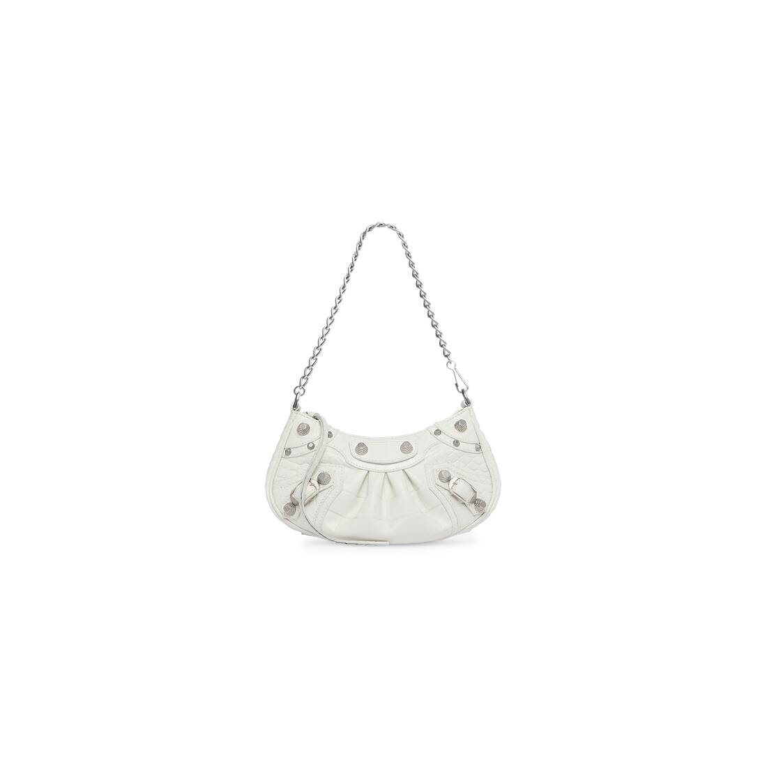 Shop Balenciaga Le Cagole Mini Bag With Chain BB Monogram Coated