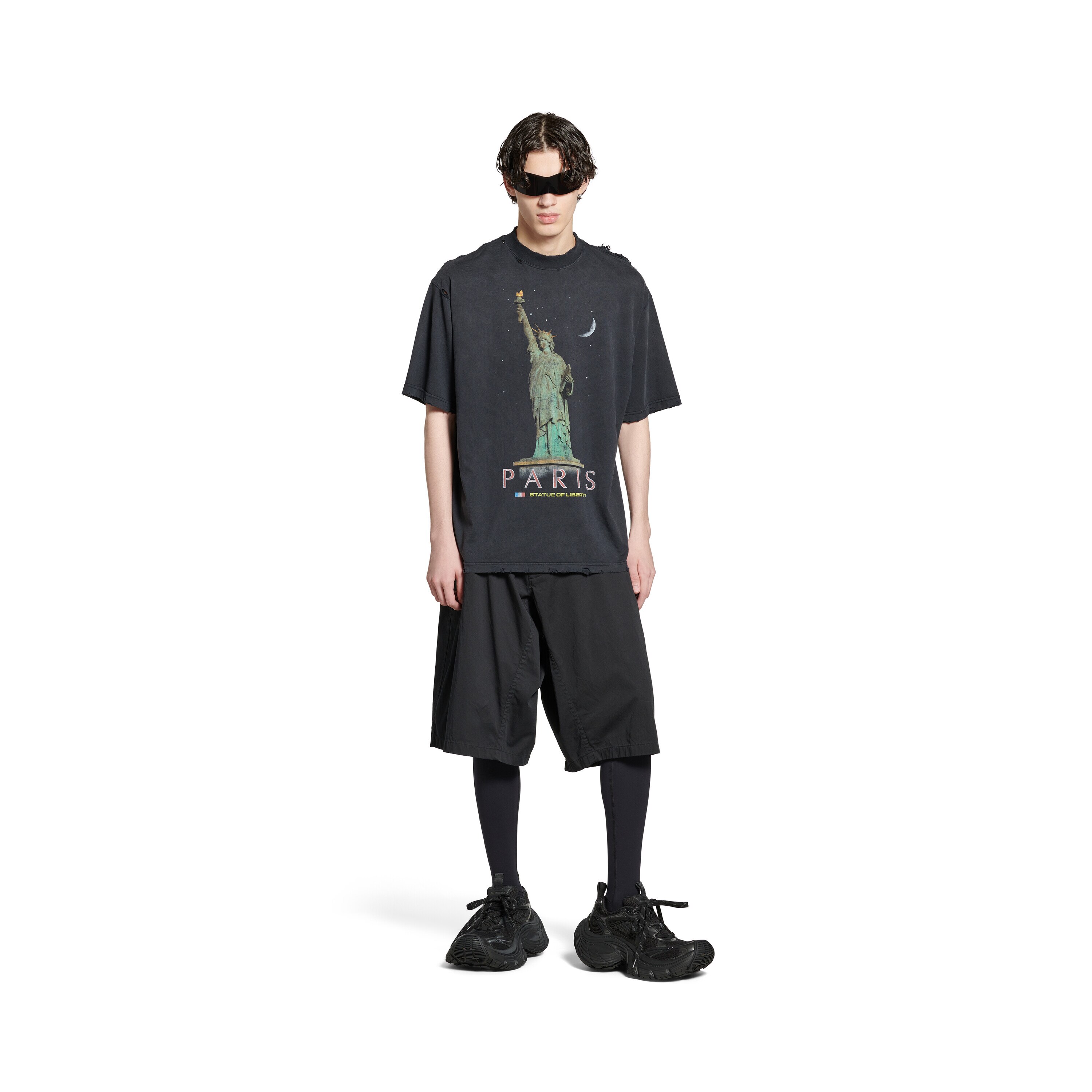 T shirt Paris Liberty Medium Fit in Nero