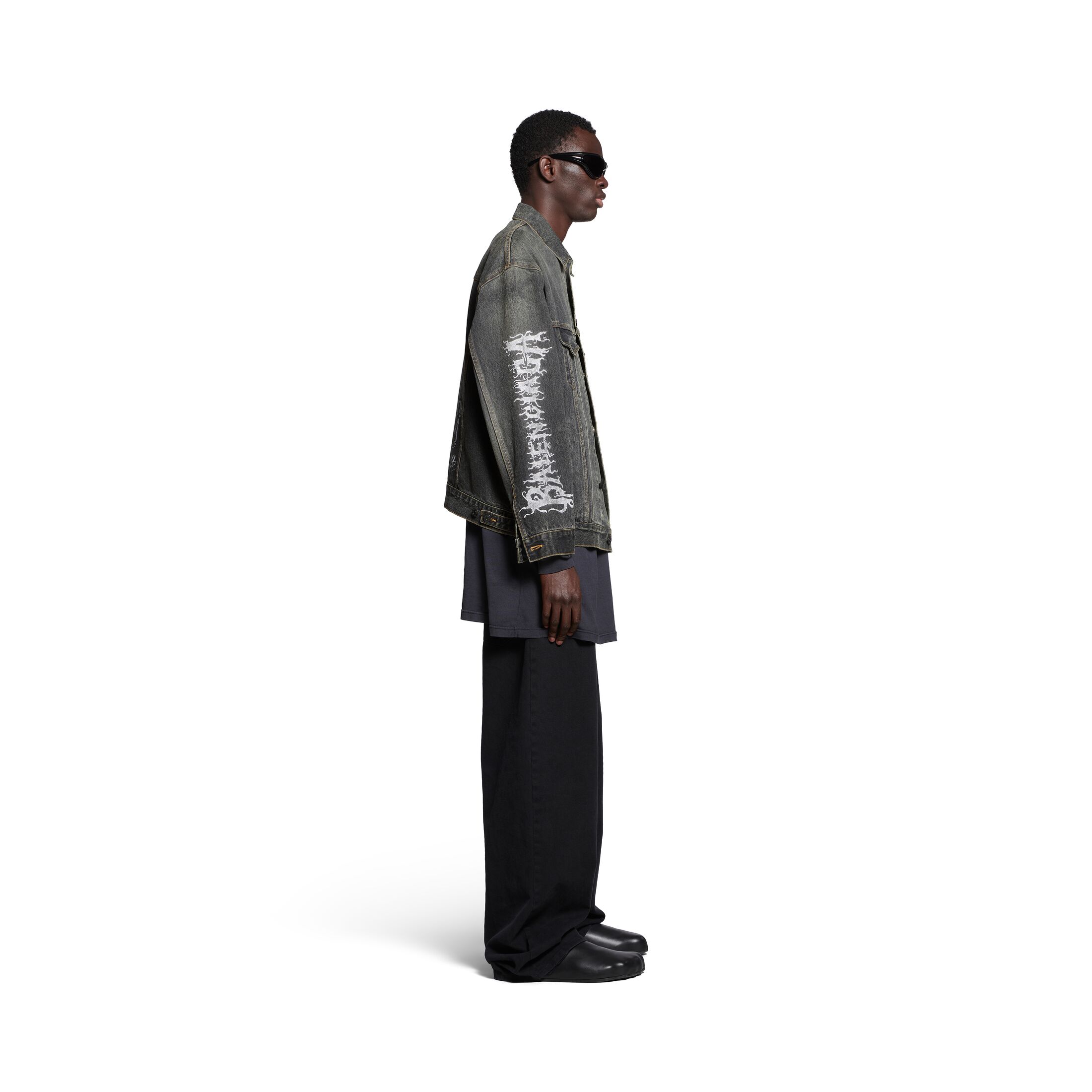 Diy Metal Large Fit Jacket in Black | Balenciaga US