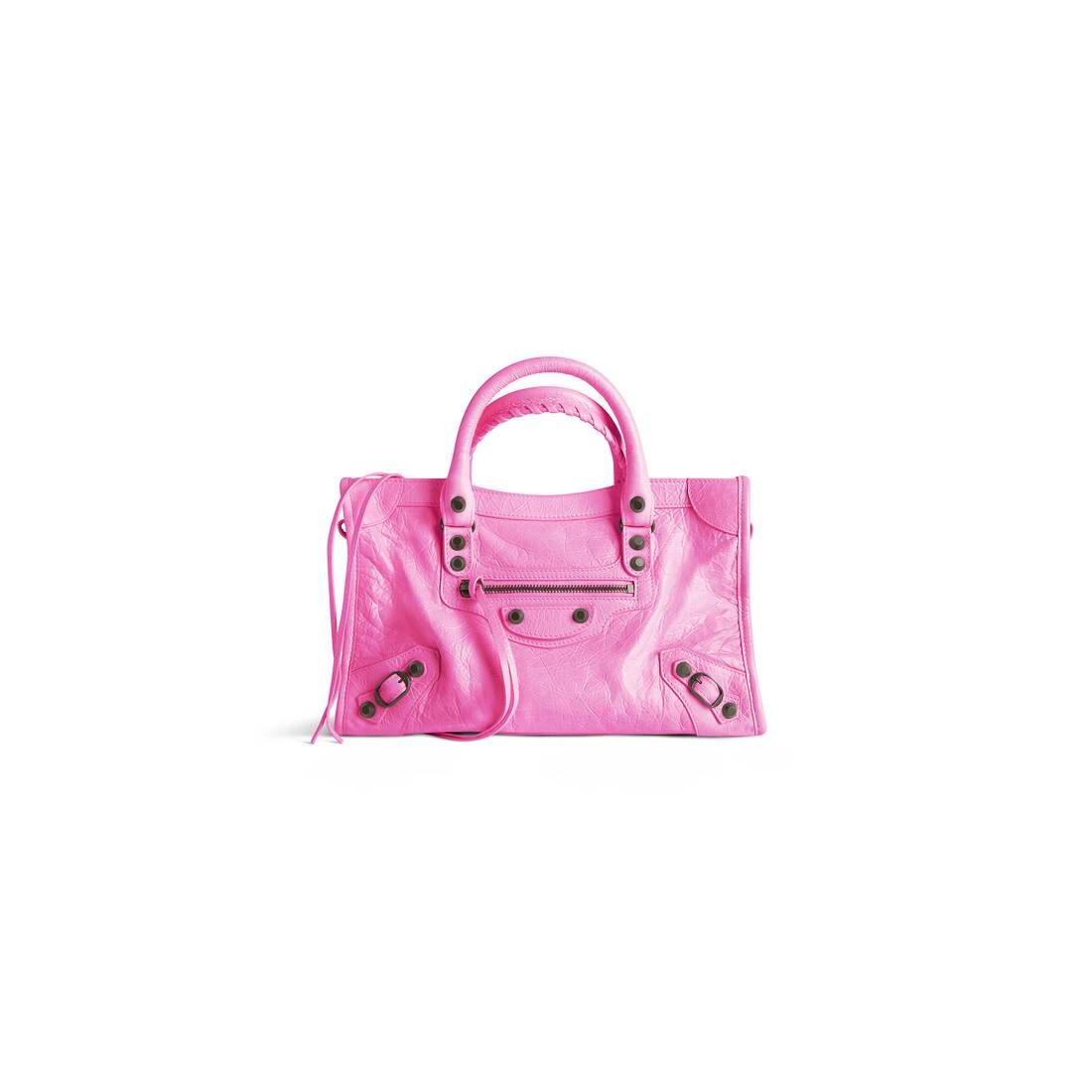 Le City Tasche Klein für Damen in Glänzendes Rosa Balenciaga DE