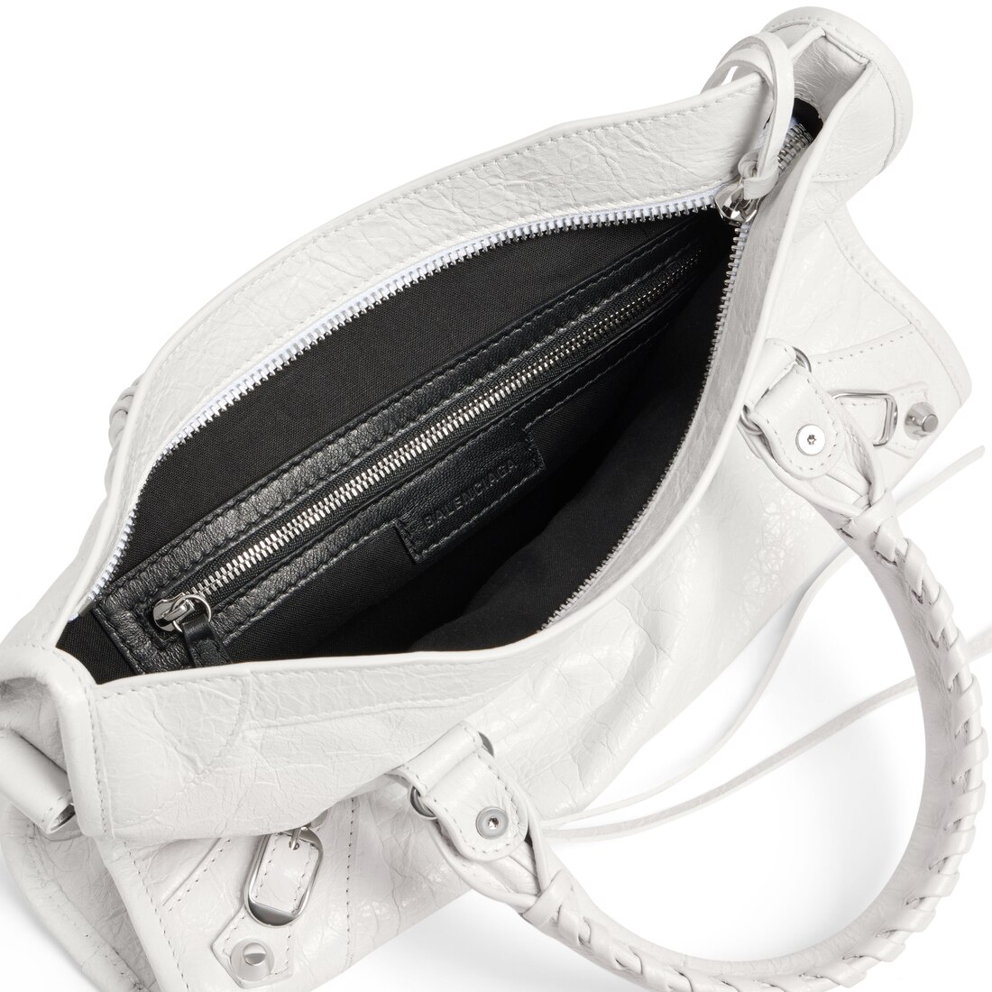 Balenciaga motorcycle bag white on sale