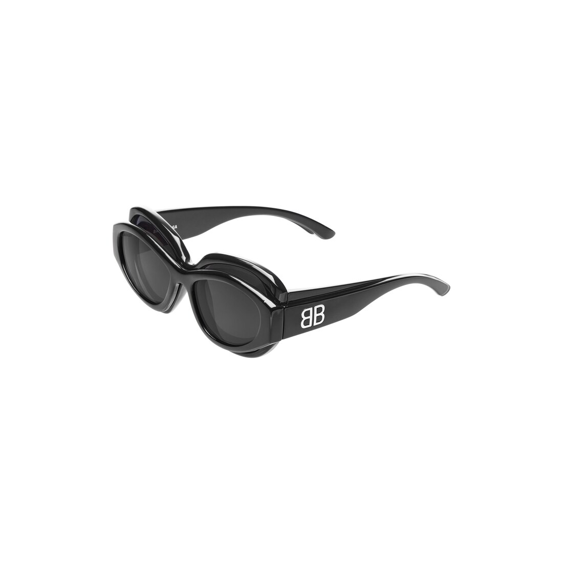 サングラス Balenciaga Black Acetate Superbusy Sunglasses Superbusy Round Sunglasses in Black | Balenciaga US