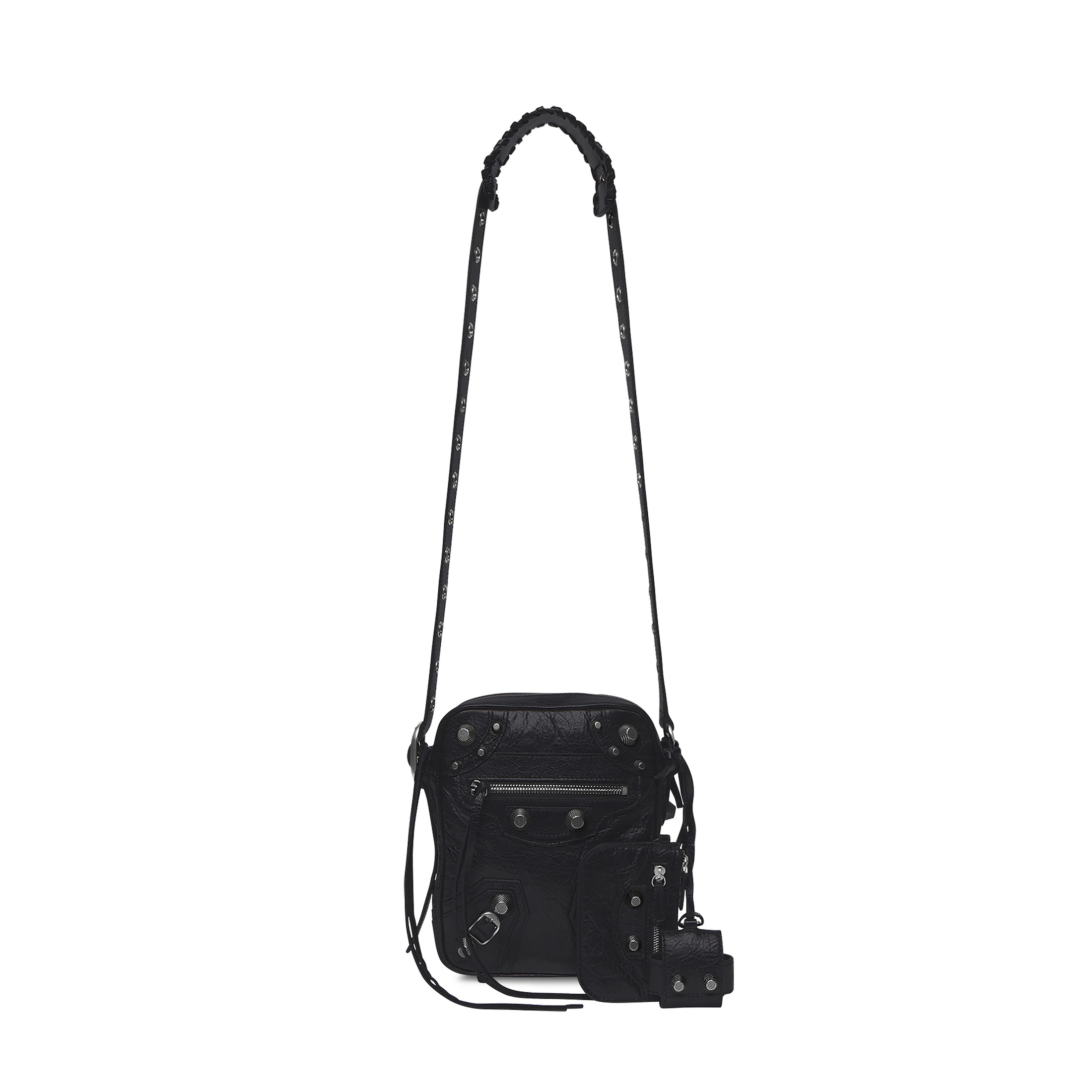 Balenciaga Le Cagole Crossbody Bag - Black - Man - Lambskin