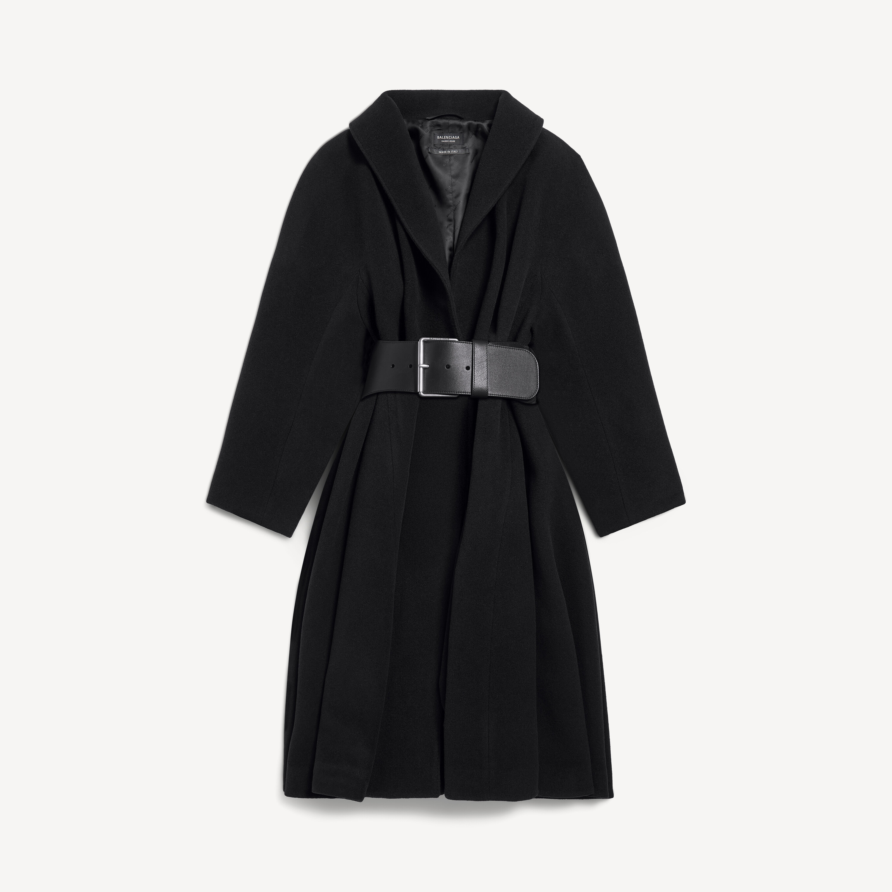 Women's Wrap Coat in Black | Balenciaga US