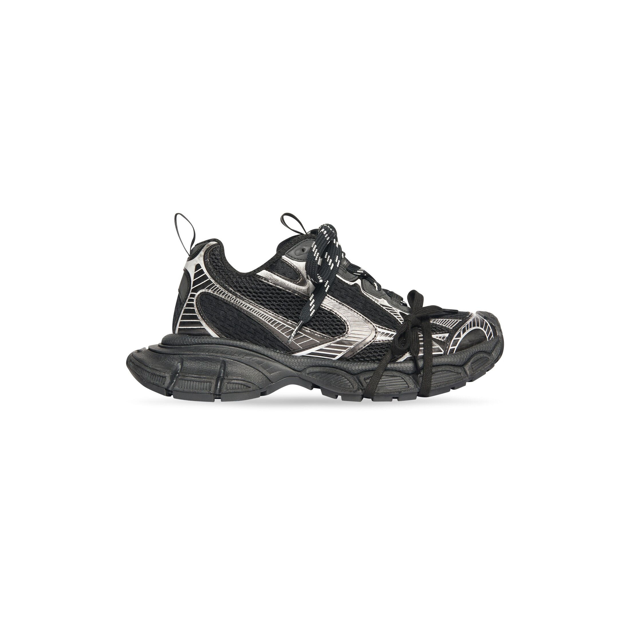Balenciaga 3XL Sneaker - Black - Men's - 7 - Upper: Polyurethane, Polyester - Sole: Rubber, Eva - Insole: Foam