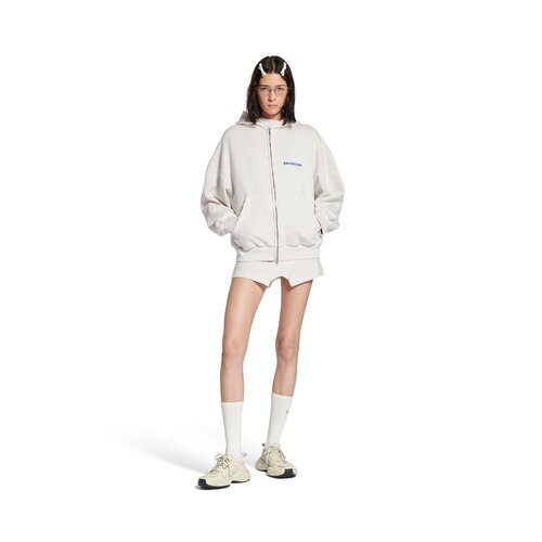 balenciaga back zip-up hoodie regular fit