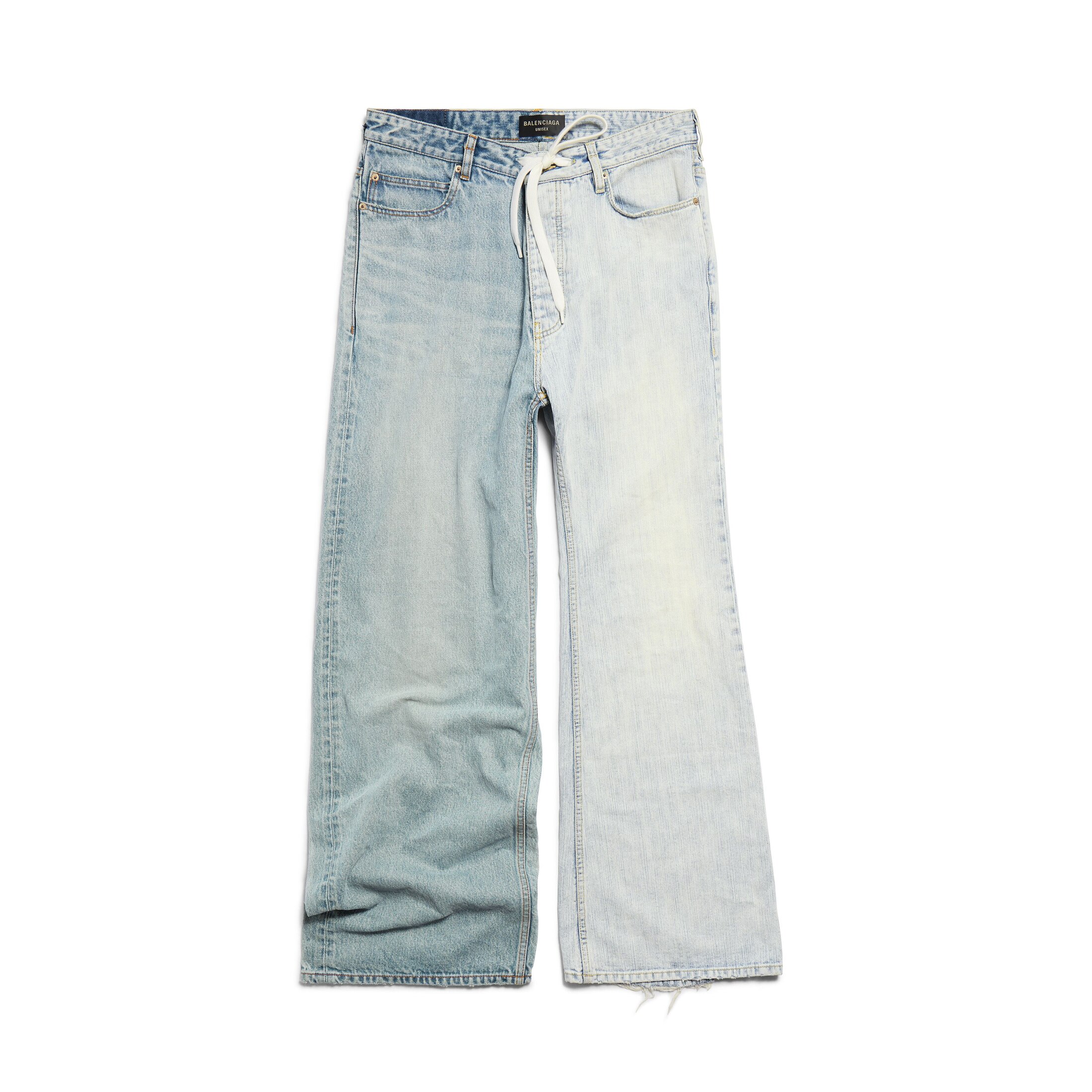 Balenciaga Pantaloni Fifty-Fifty - Marrone - Unisex - S - Cotone