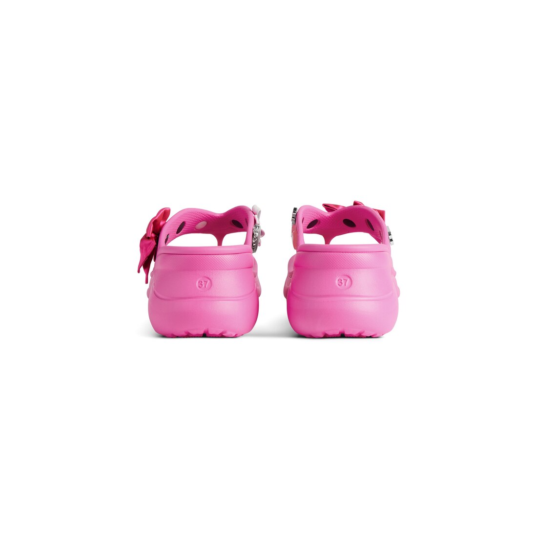 Women's Crocs™ Thong Jibbitz™ in Glossy Pink | Balenciaga US