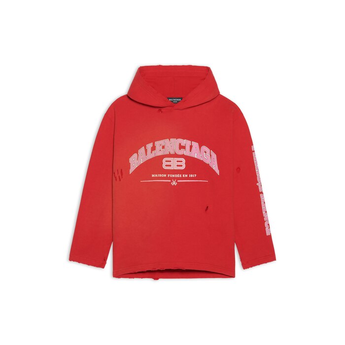 maison balenciaga cropped hoodie