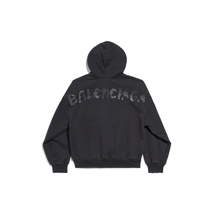 hoodie painted de zíper regular fit
