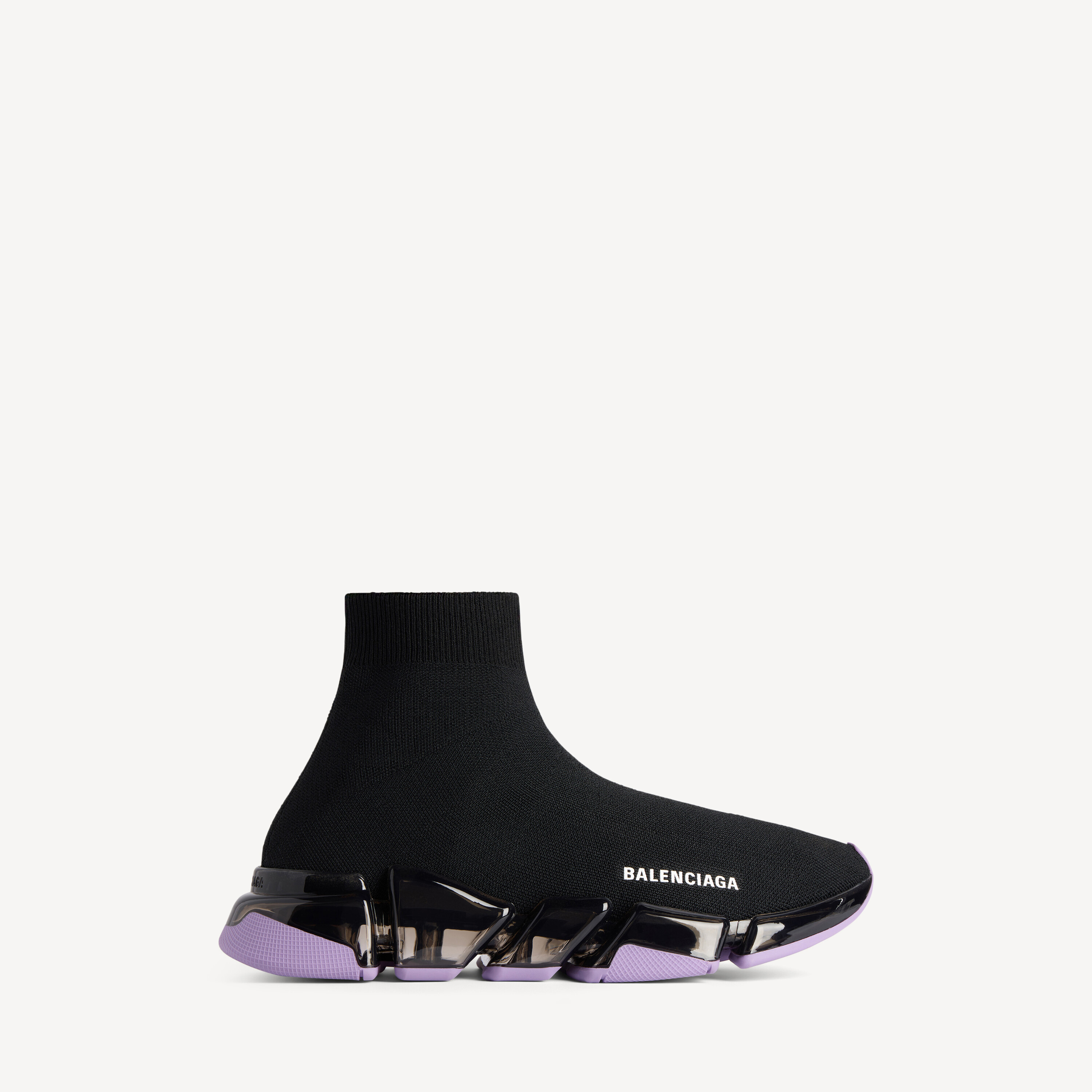 Lace Up Balenciaga Sock Black Red Men's Speed Lace-up Recycled