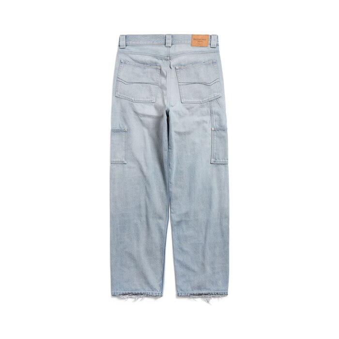 ripped off loose fit pants