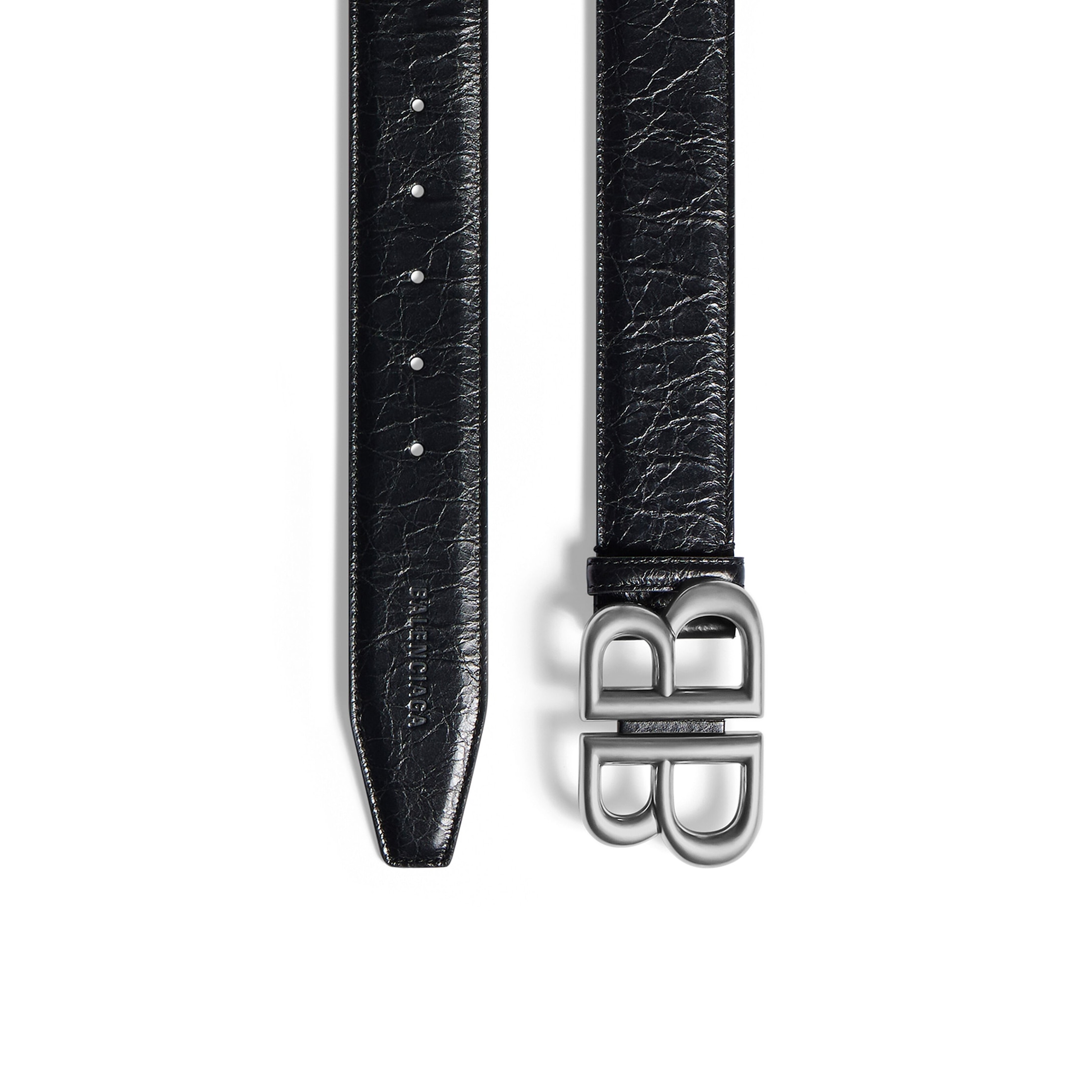 Balenciaga Monaco Belt - Black - Man - 95 - Calfskin