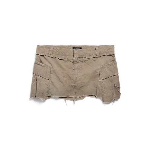 cargo mini skirt