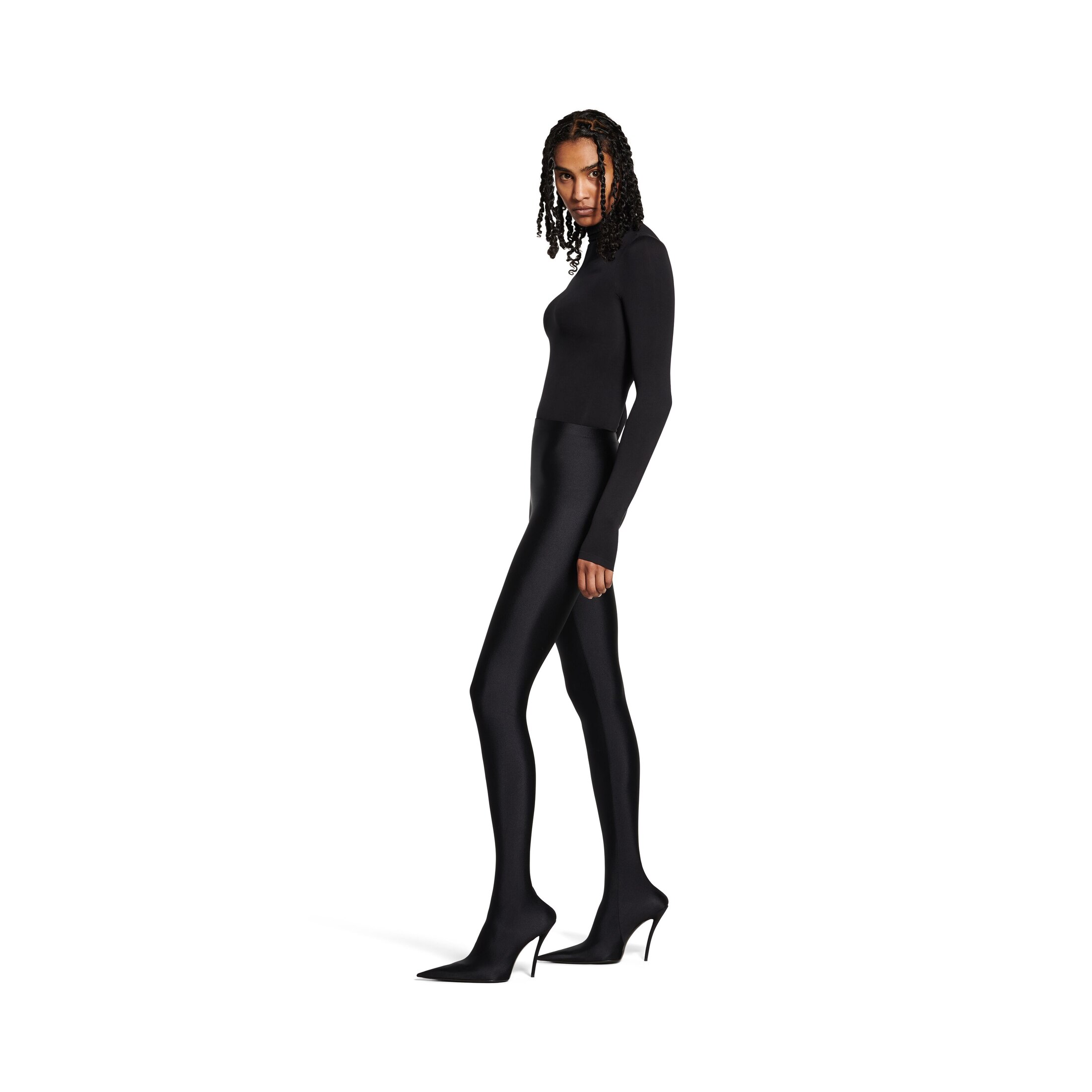 Balenciaga Curve Pantaleggings - Schwarz - Damen - 34 - Polyamid & Elasthan