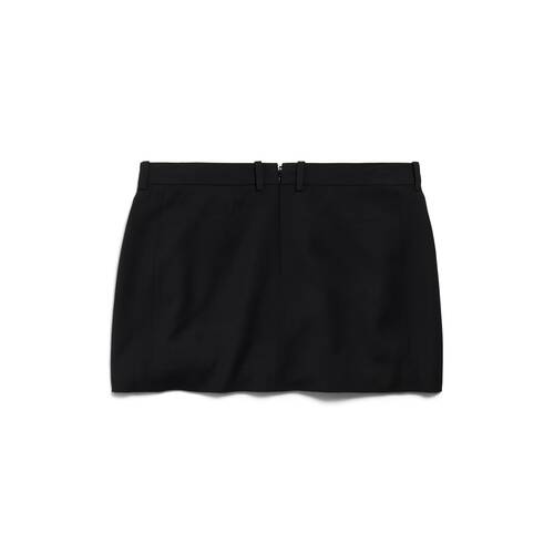 tailored mini skirt
