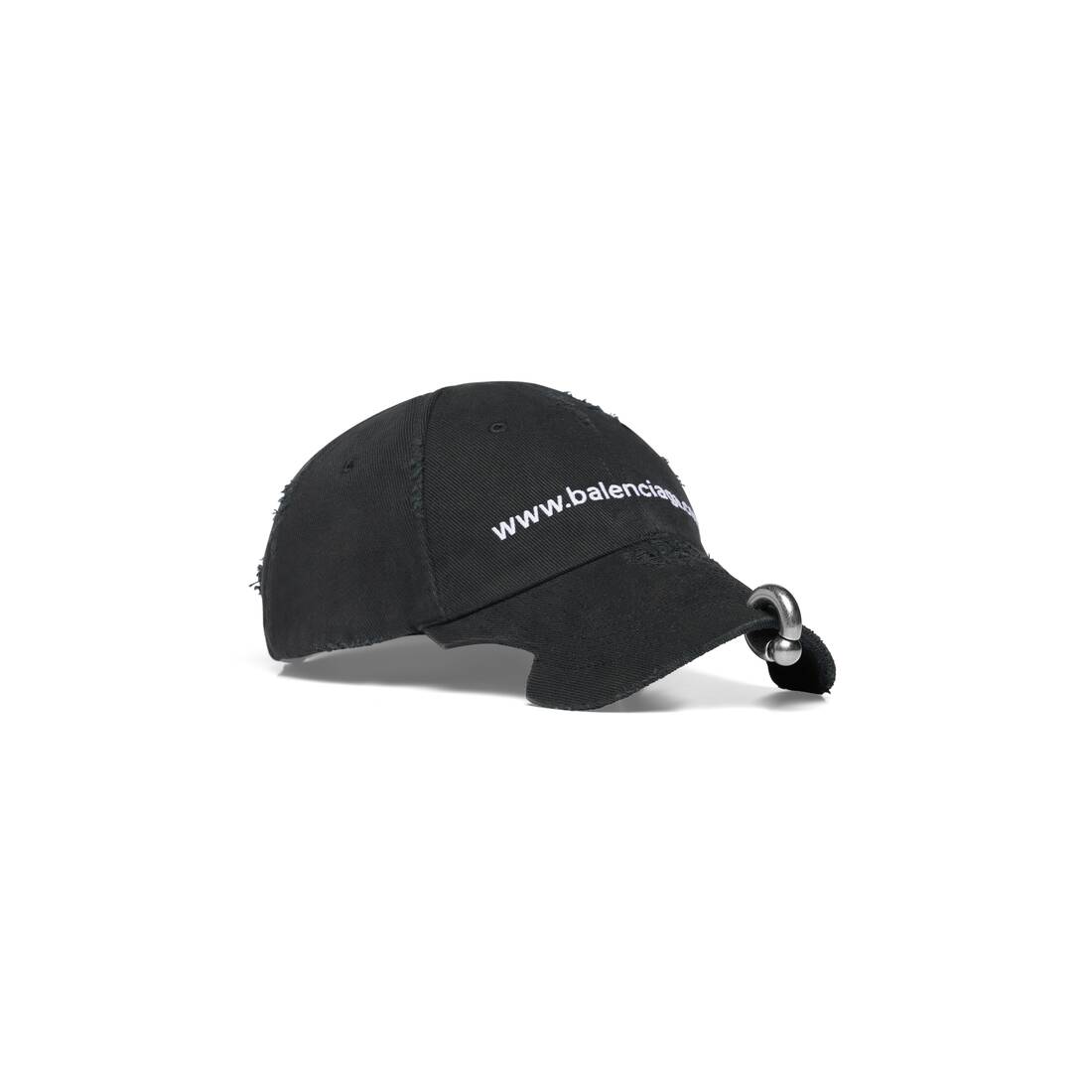 Bal.com Front Piercing Cap in Black Faded | Balenciaga US