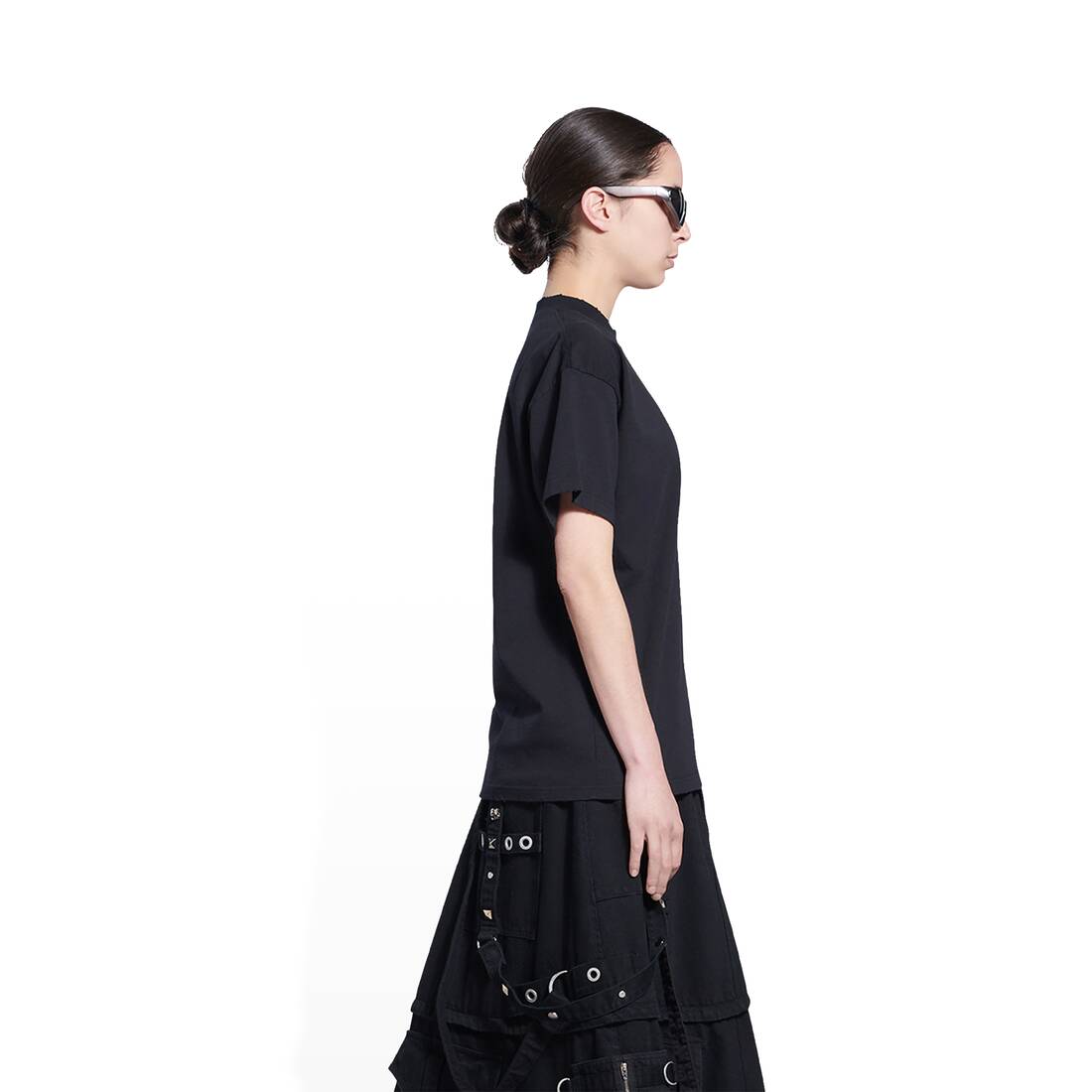 Women's Slime T-shirt Medium Fit in Black