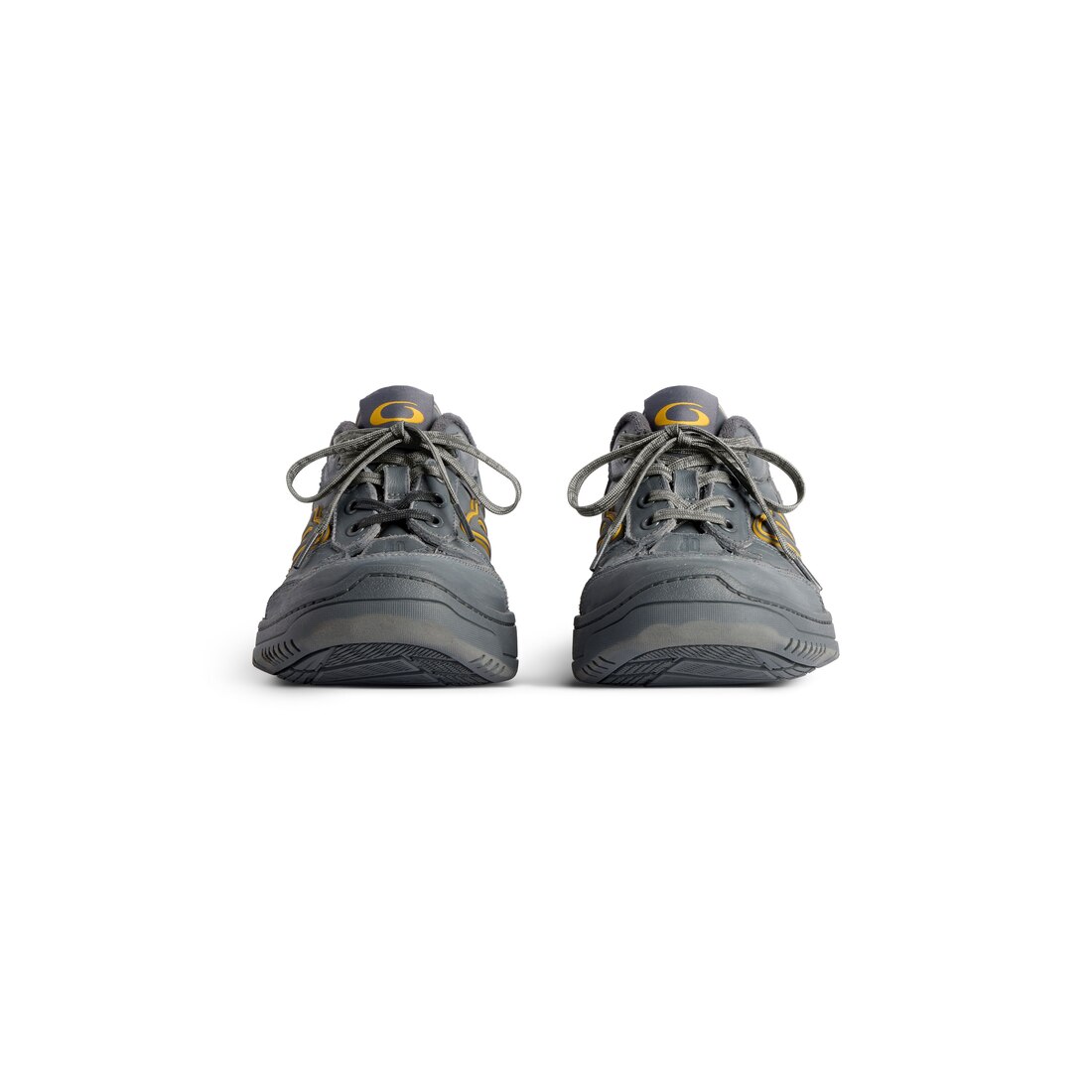 Men's Hamptons Worn-out Sneaker in Grey/yellow