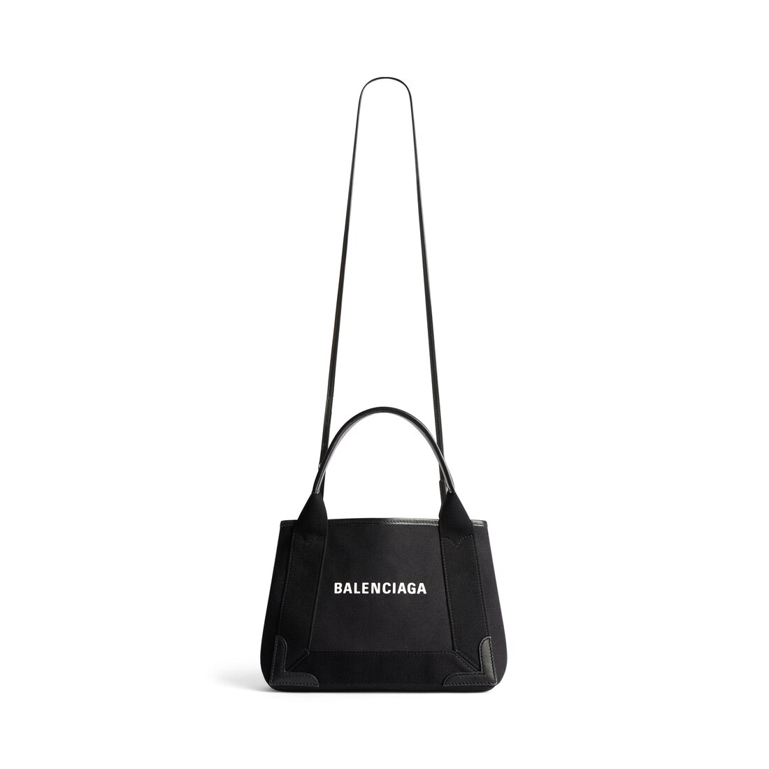 半価販売 BALENCIAGA バレンシアガ NAVY CABAS XS ブラック トート